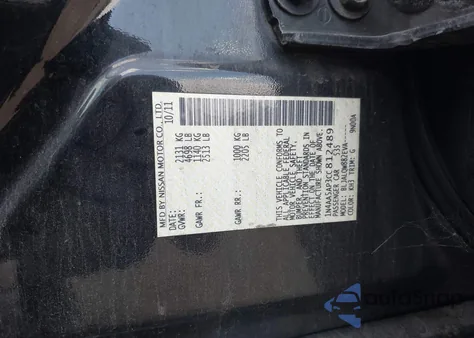 2012 Nissan Maxima 3.5 S из США, поврежденный, VIN 1N4AA5AP3CC812489